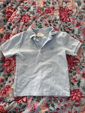 H&M Light Blue Polo Shirt with Tennis Logo